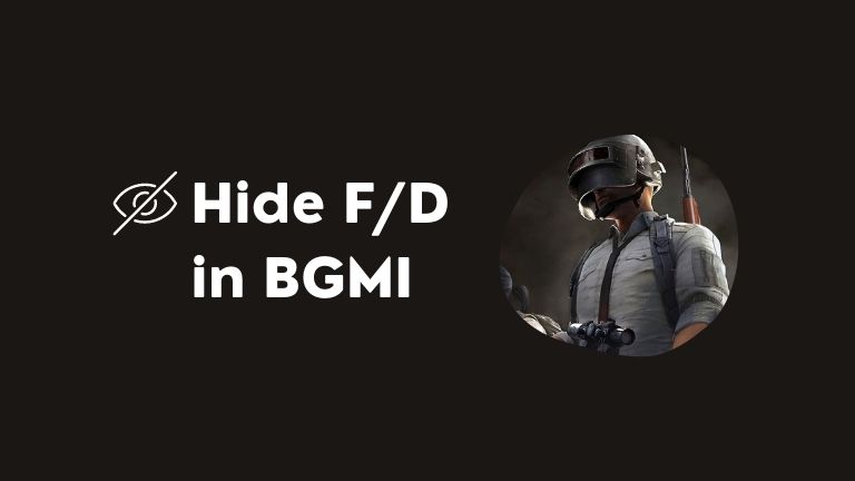 Hide FD in BGMI